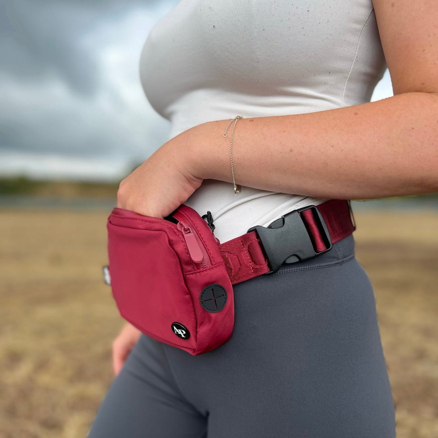 Slimline Everyday Bumbag - Dark Cherry Red