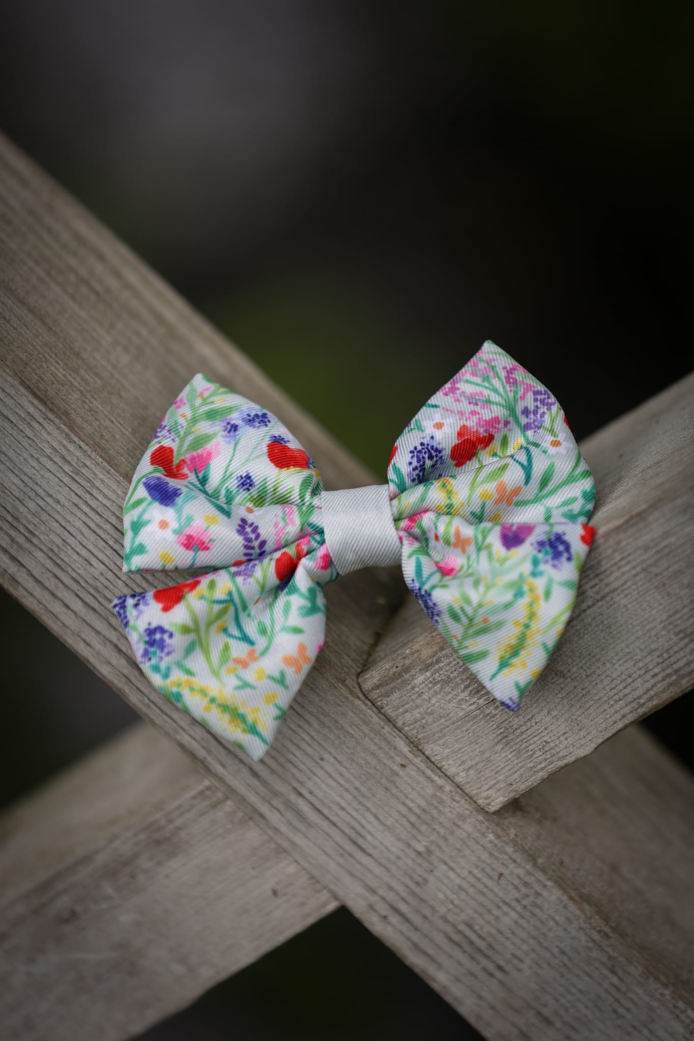 Dog Sailor Bow Tie - Wildflower Meadow
