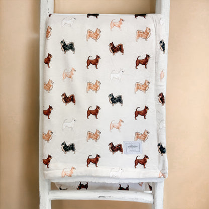 Supersize Soft Blanket - Watercolour Chihuahuas