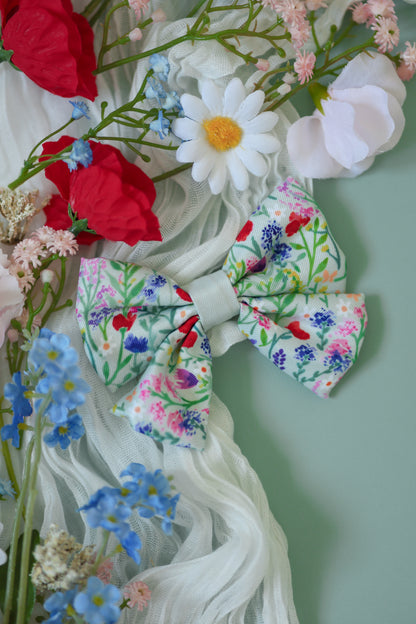 Dog Sailor Bow Tie - Wildflower Meadow