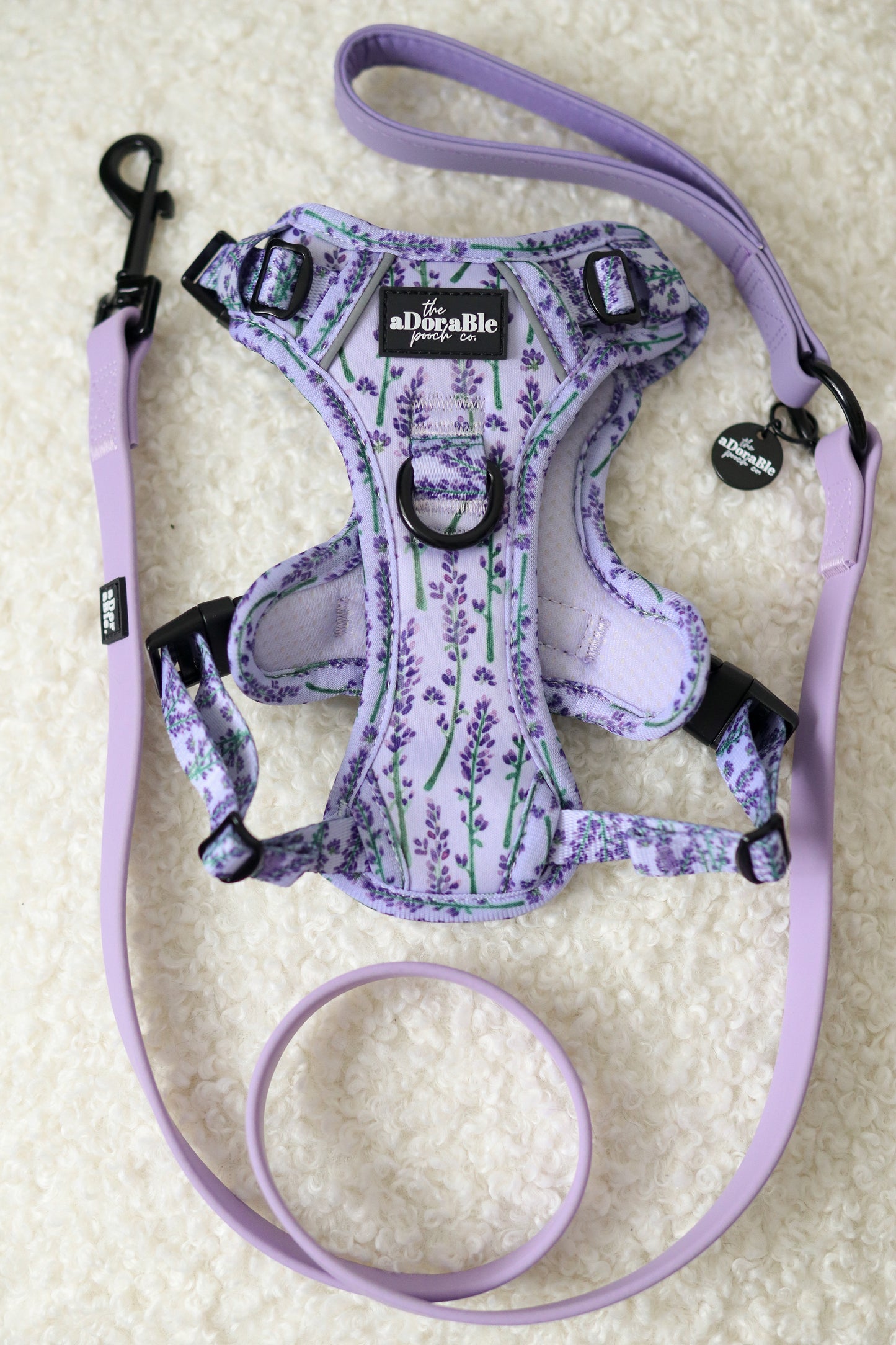 HydroFlex™ Two-tone Waterproof Dog Lead - Lavender