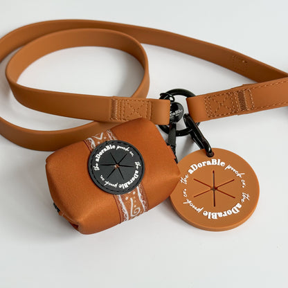 HydroFlex™ Two-tone Waterproof Dog Lead - Gingerbread