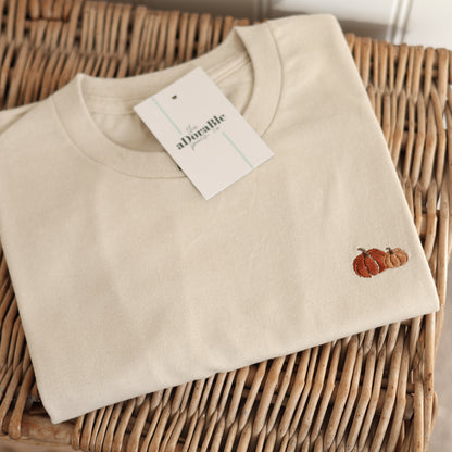 Embroidered AP T-Shirt - Pumpkin Farm