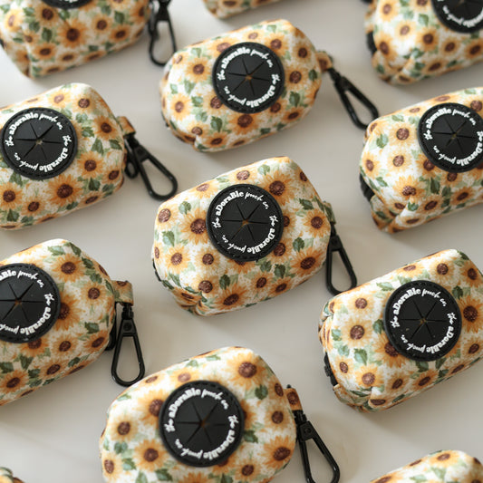 Poop Bag Holder - Sunflower Season