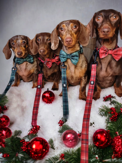 Bow Tie - LUXE Berry Red Plaid