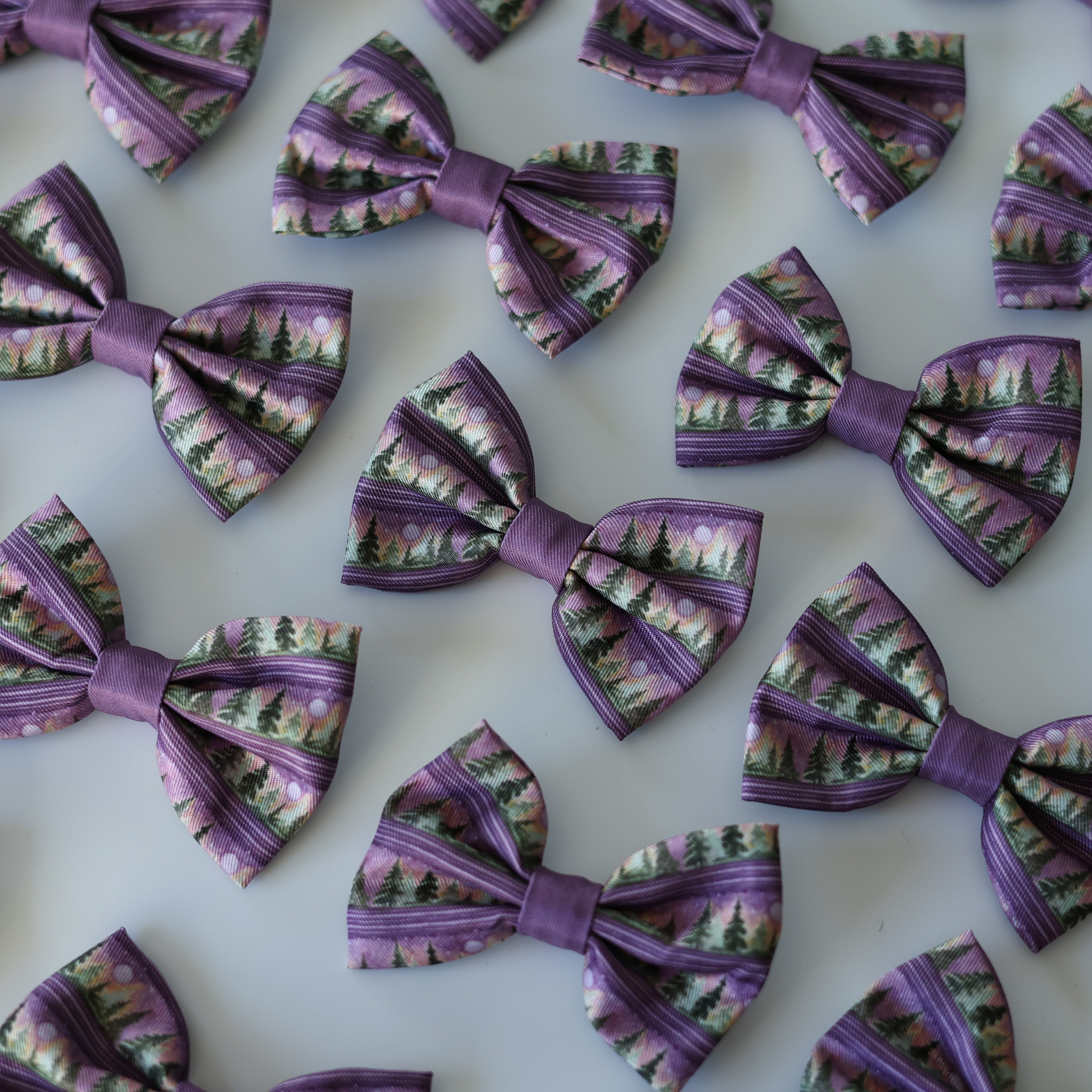 Dog Bow Tie - Moonlit Pines – The aDoraBle Pooch Company