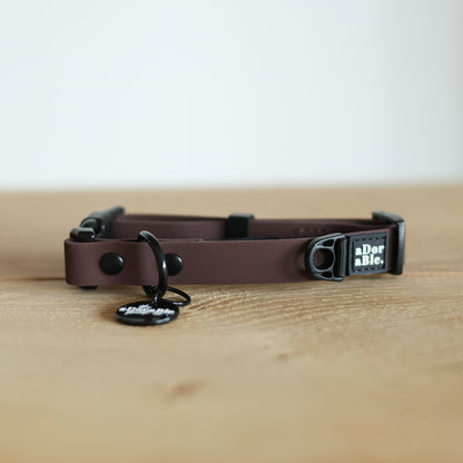 HydroFlex Lite™ Waterproof Dog Collar - Chocolate - XXS - SECONDS