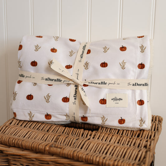 Supersize Soft Blanket - Pumpkin Farm