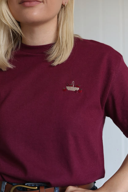 Embroidered AP T-Shirt - Crab Apple Cottage
