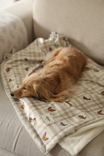 Dog & Puppy Bed Blanket - Cotswold Cottage