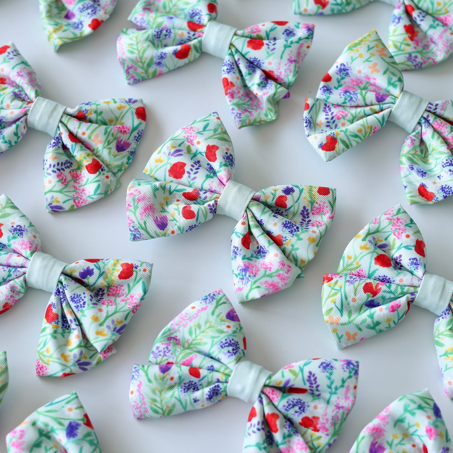 Dog Sailor Bow Tie - Wildflower Meadow