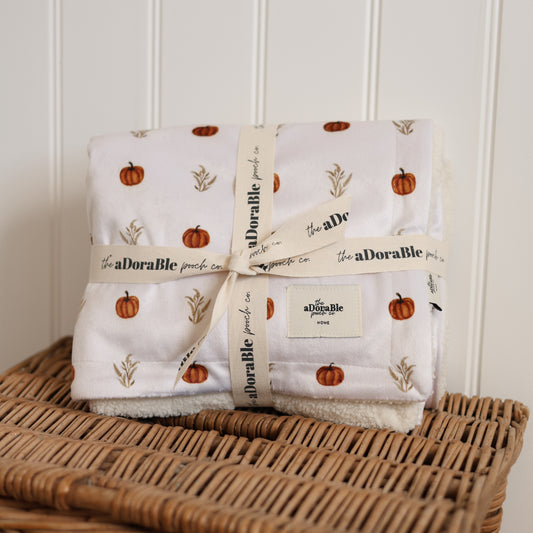 Dog Bed Blanket - Pumpkin Farm
