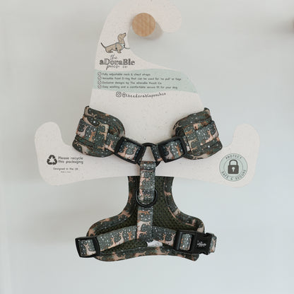 Adjustable Dog Puppy Harness - Nature Trails - XXS