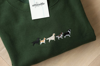Embroidered Signature Sweatshirt - Working Breed - Forest Green - SAMPLE - Large
