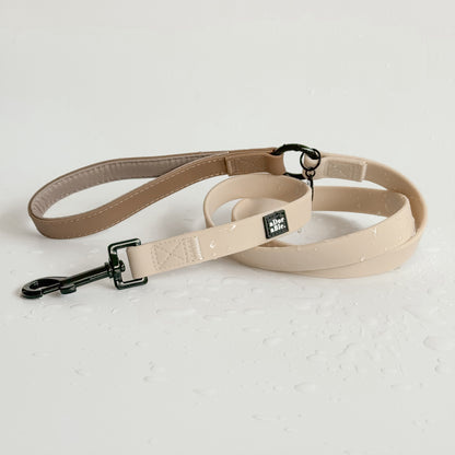 HydroFlex™ Two-tone Waterproof Dog Lead - Coconut Cream