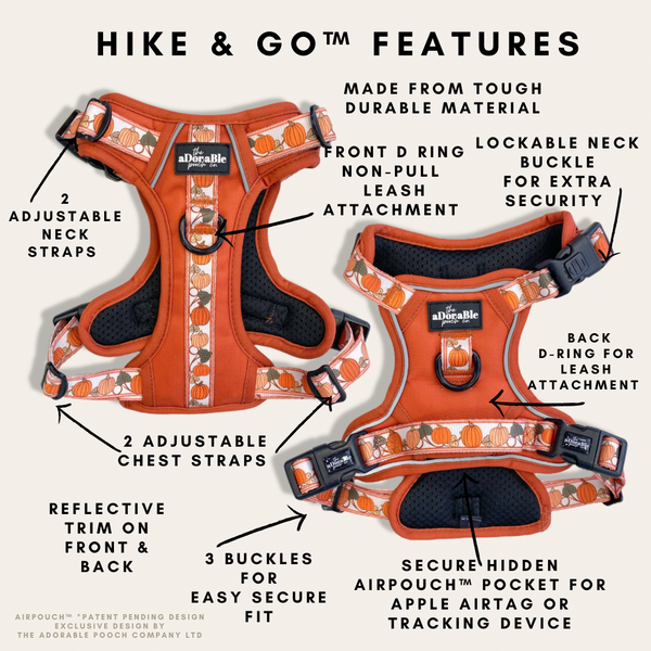 Hike & Go™ Harness - Pumpkin Fields