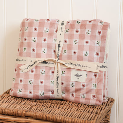 Dog & Puppy Bed Blanket - Blushing Blossoms