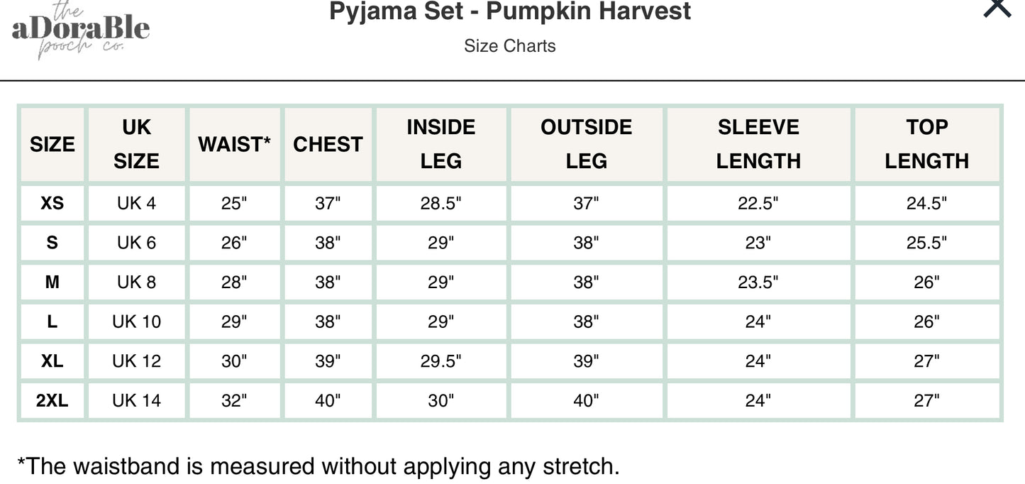 Super-Soft Pyjama Set - Pumpkin Harvest (seconds)