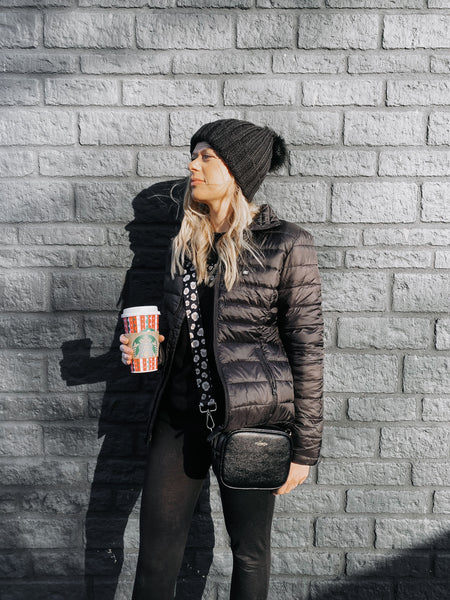 Women's LUXE Quilted Jacket - Black