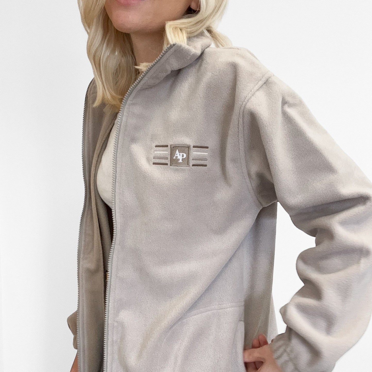 Embroidered Oversized Outdoor Full Zip Fleece - Nature Trails