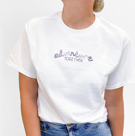 Embroidered AP T-Shirt - Violet Dusk - Adventure Together