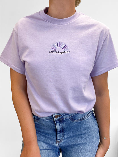 Embroidered AP T-Shirt - Violet Dusk - Better Together