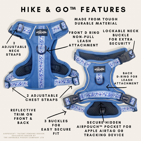 Hike & Go™ Harness - Cornflower Bloom