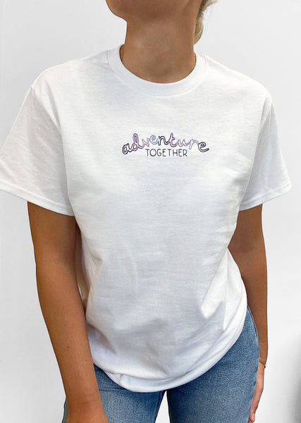 Embroidered AP T-Shirt - Violet Dusk - Adventure Together