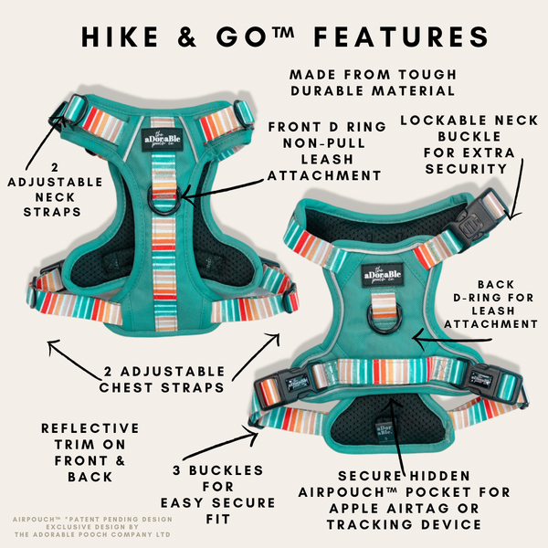 Hike & Go™ Harness - Seafoam Sunset