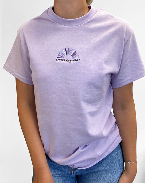 Embroidered AP T-Shirt - Violet Dusk - Better Together