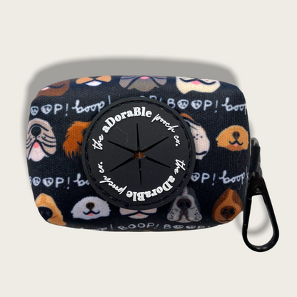 Poop Bag Holder - The aDoraBle Pooch Co x Boop My Nose - Boop! - Black