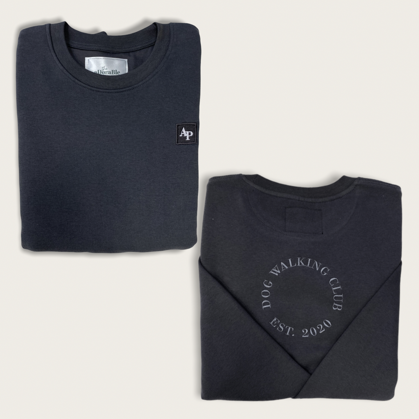 Embroidered Sweatshirt - Classic Collection - Charcoal