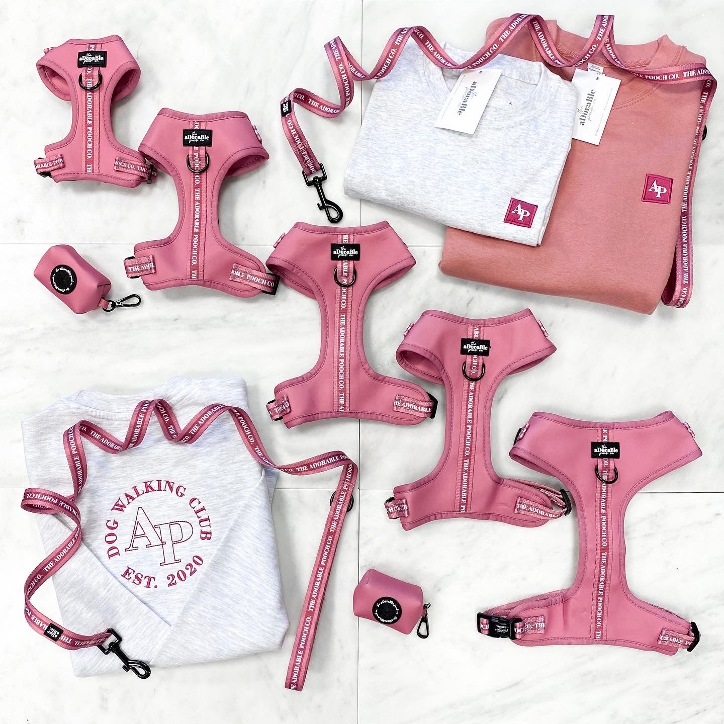 Adjustable Harness - Classic Collection - Dusty Rose