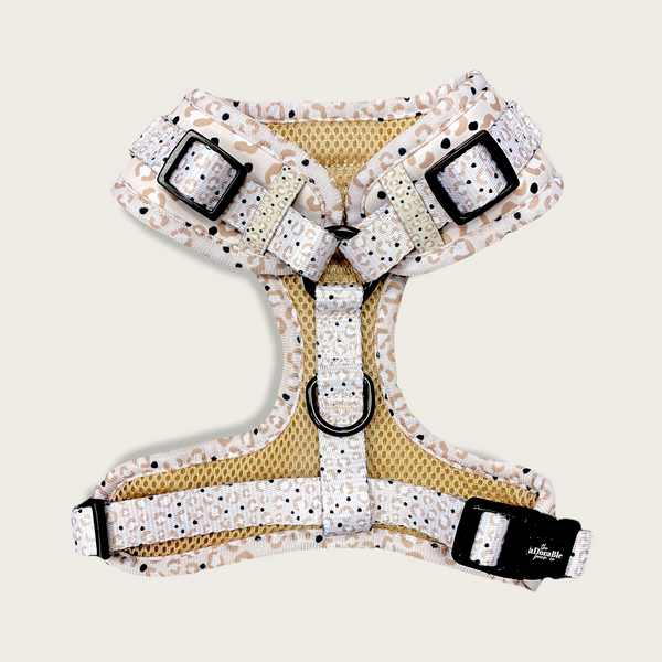 Adjustable Harness - LUXE Oyster Leopard
