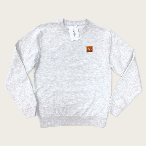Embroidered Lightweight Sweatshirt - Classic Collection - Ember / Grey
