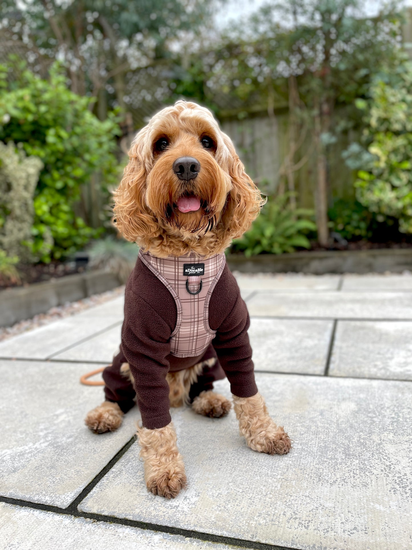 Adjustable Harness - LUXE Mocha Plaid