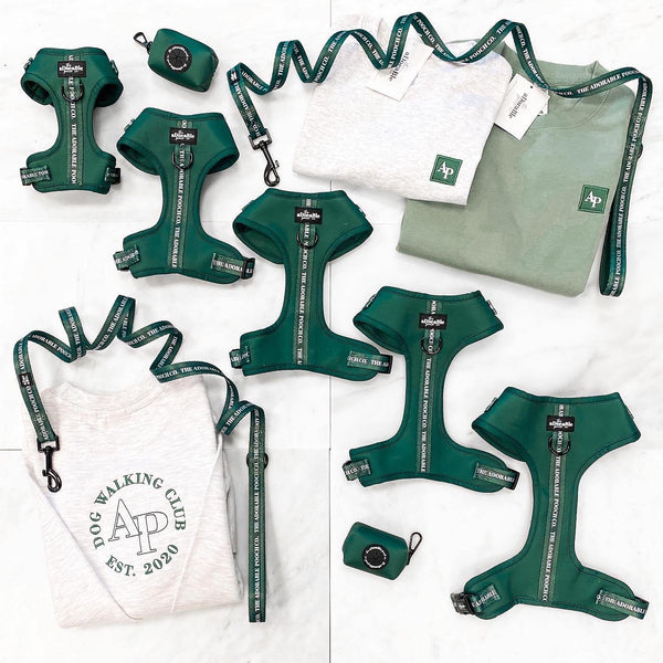 Adjustable Harness - Classic Collection - Emerald Green