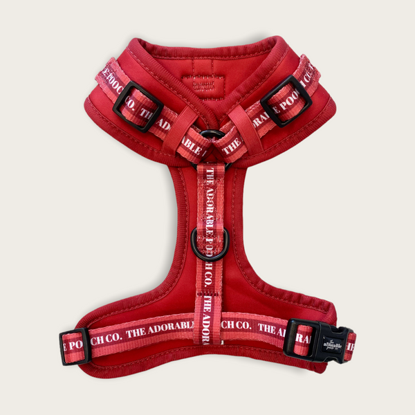Adjustable Harness - Classic Collection - Goji Berry Red