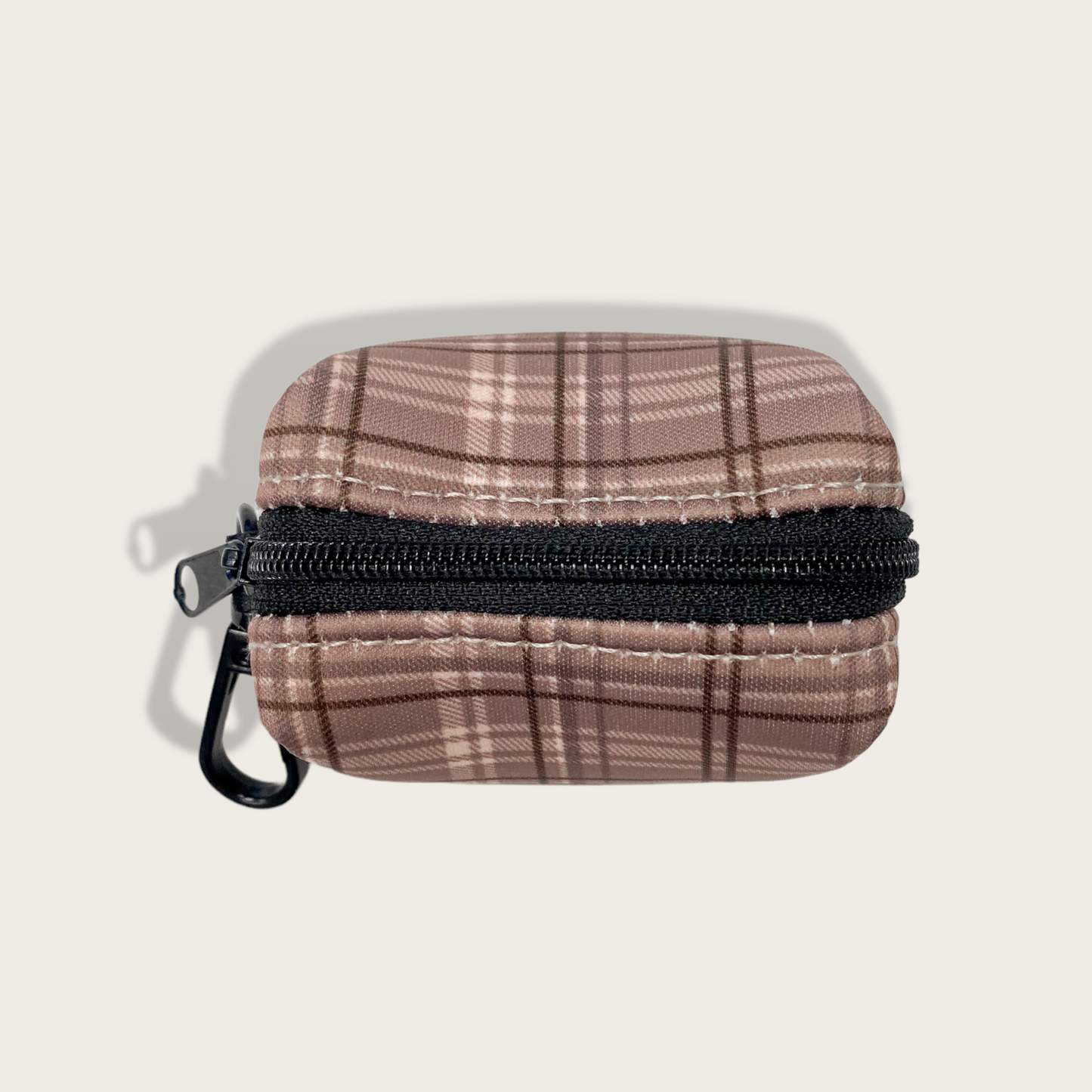 Poop Bag Holder - LUXE Mocha Plaid