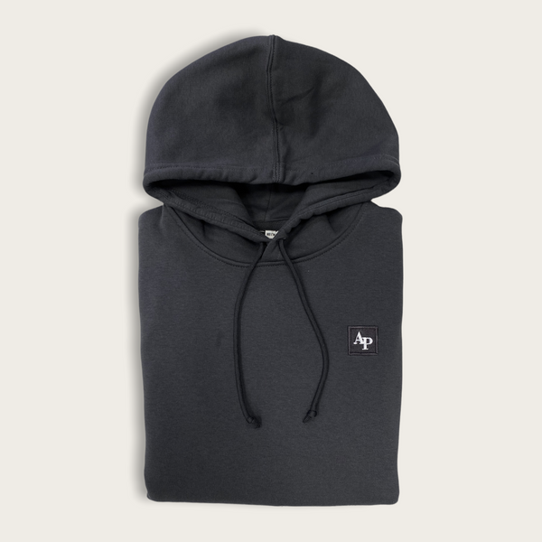 Embroidered Organic Hoodie - Classic Collection - Charcoal