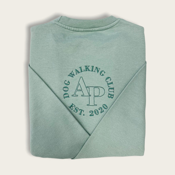 Embroidered Lightweight Sweatshirt - Classic Collection - Emerald Green