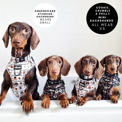 Adjustable Harness - The aDoraBle Pooch Co x Boop My Nose - Boop! - Black