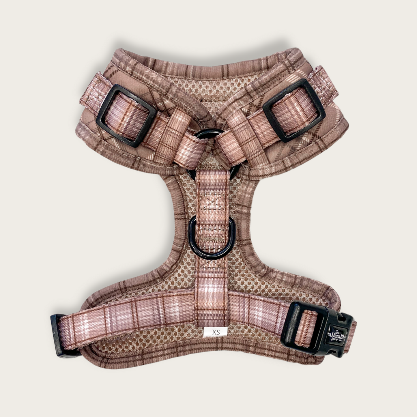 Adjustable Harness - LUXE Mocha Plaid