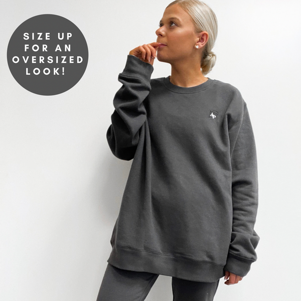 Embroidered Sweatshirt - Classic Collection - Charcoal