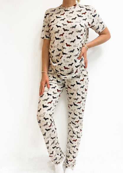 AP Bamboo Pyjama Long Set - Hello Sausage