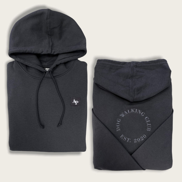 Embroidered Organic Hoodie - Classic Collection - Charcoal