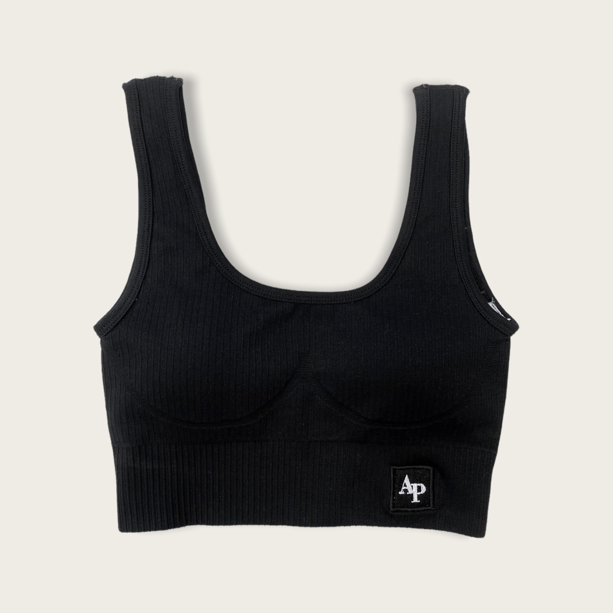 Ribbed Sports Bra - Classic Collection - Black