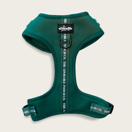 Adjustable Harness - Classic Collection - Emerald Green