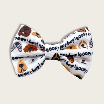 Dog Bow Tie - The aDoraBle Pooch Co x Boop My Nose - Boop! - White
