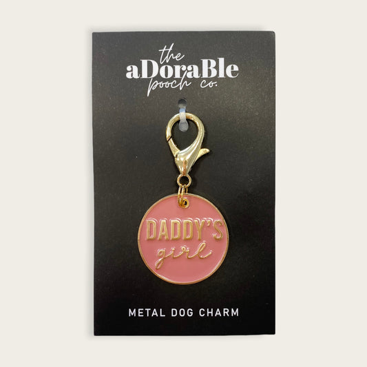 Dog Charm - Daddy's Girl - Pink